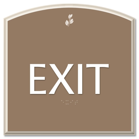 "Exit" Egress Sign - CA Compliant
