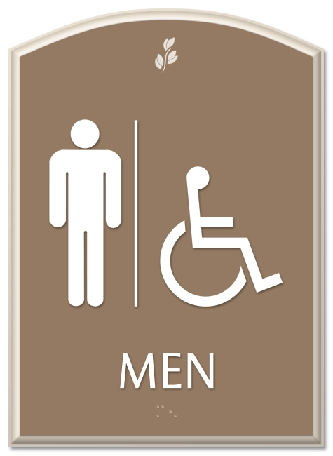 Men w/Male & Handicap Accessible Symbols