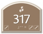 Room Number Sign w/Symbols