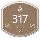 Room Number Sign w/Symbols