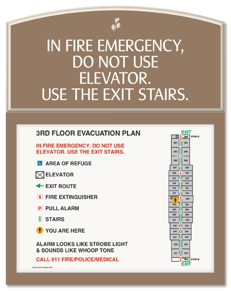 Standard Elevator Evacuation Plans - NYC Compliant