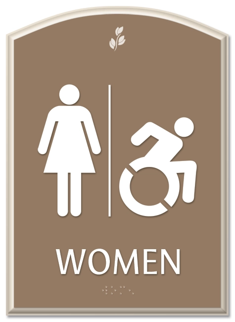 Women Sign w/Female & Dynamic ISA Symbols