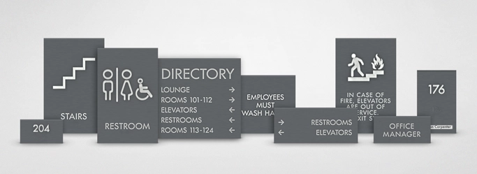 Aleigha Sign Collection: Modern Medical Signage