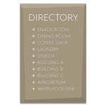 10-Line Directory Sign