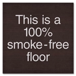 100% Smoke-Free Floor Sign