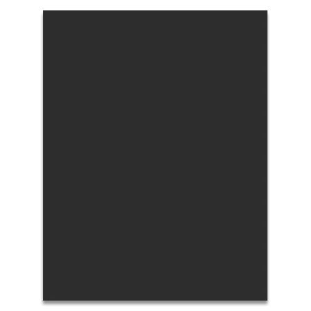 11" x 8.5" Black Plastic Backing Panel