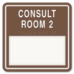 2-Line Common Room Sign w/ Window