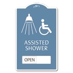 2 Line Common Room w/ Sliding Panel & Shower/ISA Symbols