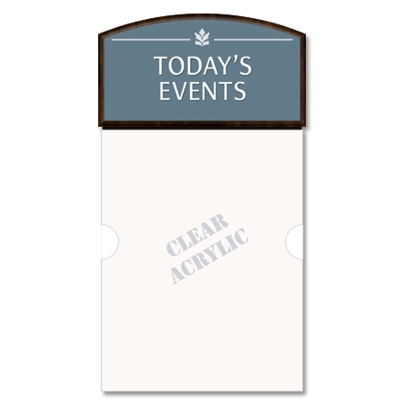 2-Line Informational Sign w/ Insert Window