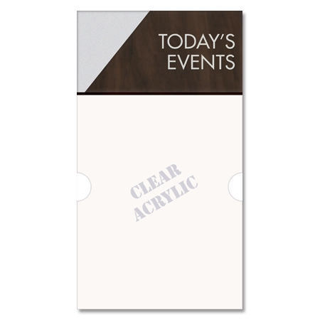 2-Line Informational Sign w/Insert Window