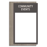 2-Line Informational Sign w/ Insert Window