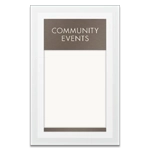 2-Line Informational Sign w/ Insert Window