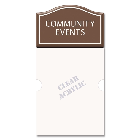 2-Line Informational Sign w/ Insert Window