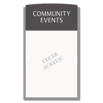 2-Line Informational Sign w/ Insert Window