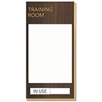 2-Line Meeting Room Sign w/Window & Sliding Panel