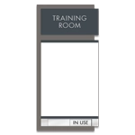 2-Line Meeting Room Sign w/Window & Sliding Panel