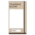 2-Line Meeting Room Sign w/ Window & Sliding Panel