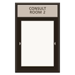 2-Line Meeting Room Sign w/Window