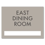 3-Line Common Room Sign w/ Window