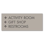 3-Line Directional Sign