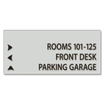 3-Line Directional Sign
