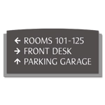 3-Line Directional Sign