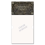 3-Line Informational Sign w/ Insert Window