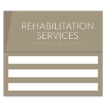 3-Slot Suite/Dept. ID Sign