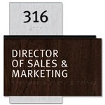 4-Line Common Room Sign w/ Room Number
