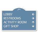 4-Line Directional Sign (Extended Width)