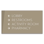 4-Line Directional Sign