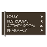 4-Line Directional Sign
