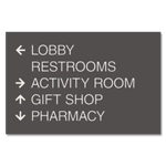 5-Line Directional Sign