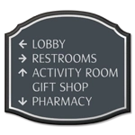 5-Line Directional Sign