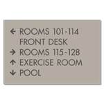 5-Line Directional Sign