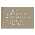 5-Line Directional Sign