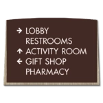 5-Line Directional Sign