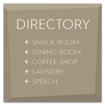 5-Line Directory Sign
