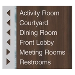 6-Line Directional Sign