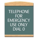 6-Line General Information Sign