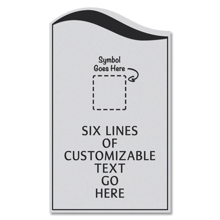6-Line General Information Sign w/Symbol