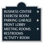 7-Line Directional Sign