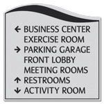 7-Line Directional Sign