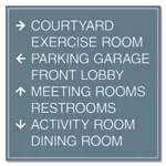 8-Line Directional Sign