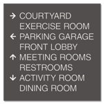 8-Line Directional Sign