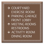8-Line Directional Sign