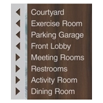 8-Line Directional Sign