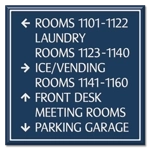 8-Line Directional Sign