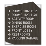 8-Line Directional Sign