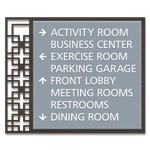 8-Line Directional Sign